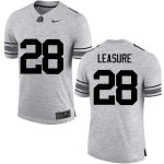 NCAA Ohio State Buckeyes Men's #28 Jordan Leasure Gray Nike Football College Jersey WBD1745HF